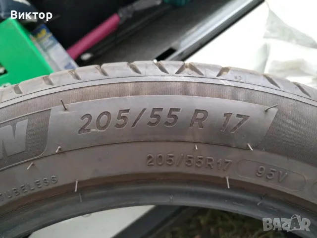 Гуми Michelin 205/55/17 като нови, снимка 4 - Гуми и джанти - 55419463