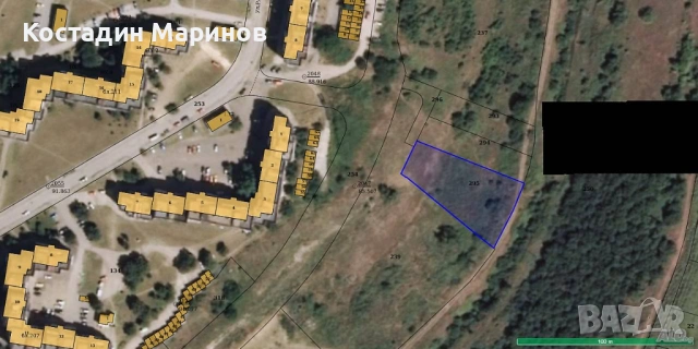 Продава ПАРЦЕЛ 2050 кв.м. за средно строителство, Русе, Чародейка - Юг, снимка 8 - Парцели - 54628348