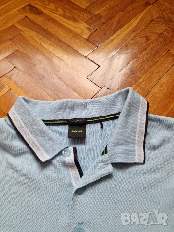 Страхотна мъжка тениска HUGO BOSS слим фит модел , размер 2XL, но отговаря на XL размер , снимка 5 - Тениски - 55401959