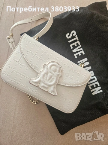 Steve Madden бяла чанта, снимка 3 - Чанти - 55072554