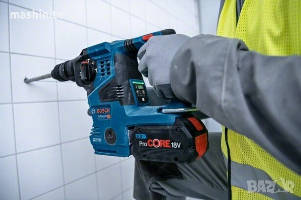 Акумулаторен перфоратор Bosch 18V GBH 18V-28 C + БАТЕРИЯ ProCore 18V 8.0 Ah, снимка 2 - Бормашини - 55006390