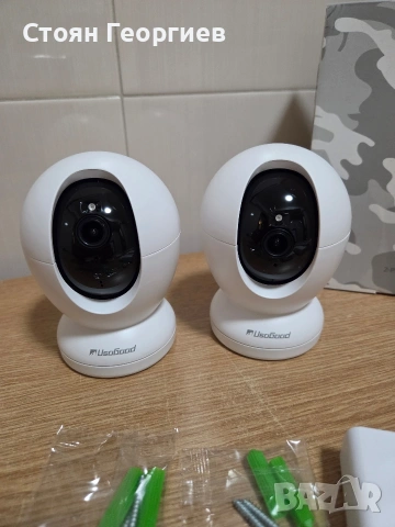Комплект от две интелигентни вътрешни камери Usogood D45., снимка 2 - IP камери - 54415704