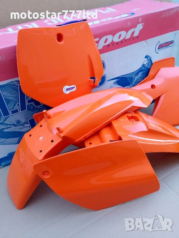 Кит пластмаси комплект за КТМ SX65 Polisport оранжев 2002-2008г., снимка 2 - Части - 54989663