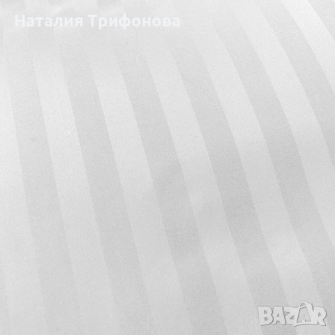 Комплект спално бельо 160x200 см с 2 калъфки 70x80 см, сатенени райета, микрофибър/памук, с цип, хип, снимка 6 - Спално бельо - 55163069
