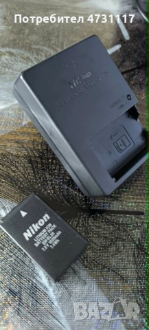 Зарядно устройство и батерия Nikon MH-27 за EN-EL20, снимка 2 - Батерии, зарядни - 55015937
