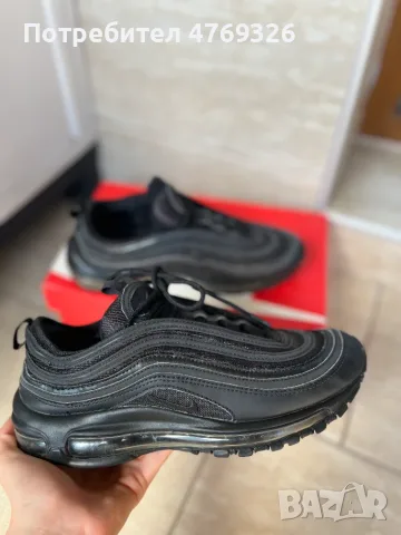 Nike Air Max 97 Triple Black – Оригинални, 41 номер, снимка 3 - Маратонки - 55529668
