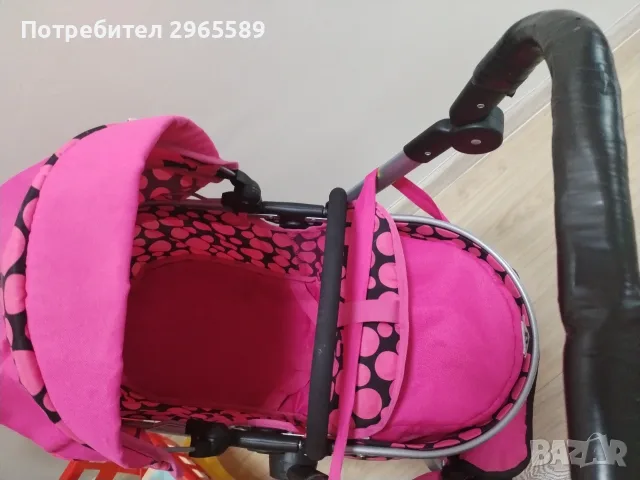 Сет занимателни играчки, количка за кукли, снимка 3 - Играчки за стая - 55505781