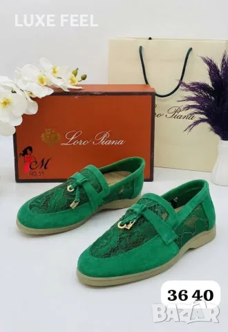 Loro Piana 💎 Естествен Велур 💎 Дамски Обувки , снимка 4 - Дамски ежедневни обувки - 55616419