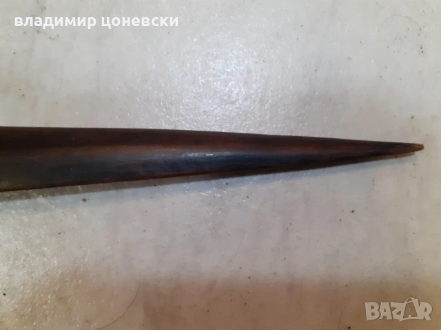Африканска дървена кама,кинжал,нож,копие,ръчна изработка, снимка 4 - Антикварни и старинни предмети - 55001141