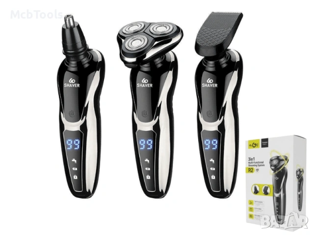 Електрическа самобръсначка USB Rechargeable 3 Head Shaver с три плаващи глави