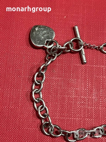 Сребърна гривна, снимка 2 - Гривни - 54198222