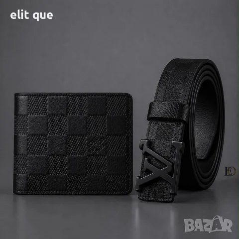 мъжки колан и портмоне Louis Vuitton Hugo boss lacoste emporio armani , снимка 4 - Подаръци за мъже - 55424567