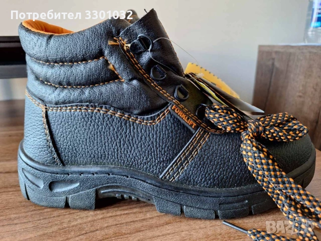 НОВИ! Работни боти Forklift Safety boots, №42 /8/,тъмнокафява еко кожа, снимка 2 - Други - 53963970