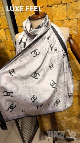 Dior ⚜️ Chanel ⚜️ Hermes ⚜️Дамски Шалове, снимка 15 - Шалове - 54780360