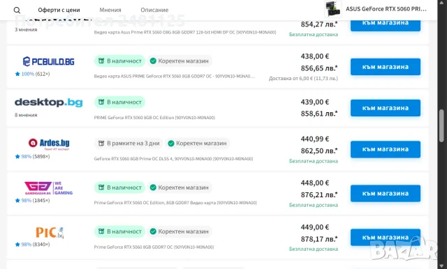 Видеокарта ASUS PRIME RTX 5060 OC 8GB GDDR7 Чисто, Гаранция, снимка 6 - Видеокарти - 55162466