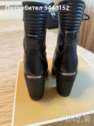 Дамски кожени боти Michael Kors №36 – черни, като нови, снимка 6 - Дамски боти - 54012710