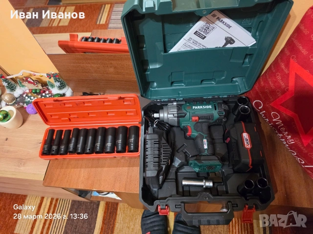 Акумулаторен ударен винтоверт PARKSIDE PASSK 20-Li C4, Батерия 20 V 4Ah, Зарядно устройство 4.5A, снимка 3 - Винтоверти - 54006169