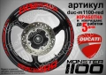 Ducati Monster 1100 кантове + надписи за джанти, снимка 4