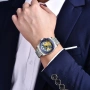 PAGANI DESIGN автоматичен часовник с Японски механизъм SEIKO NH34 GMT,стъкло сапфир,водоустойчив, снимка 3