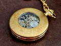 SEKONDA Джобен Мханичен Часовник Винтидж Скелетон с Оригонална Кутия, снимка 3