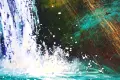 "Тюркоазен рай" Картина 50х40см, Маслена живопис с шпакла, снимка 3