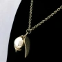 Колие Harry Potter Golden Snitch Quidditch с ангелски крила – Цинкова сплав, 50 см – Идеалният 10217, снимка 6