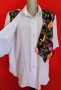 Дамска Копринена Риза с Елек на Цветя!~XL~4XL, снимка 7