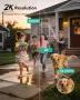 Нова Външна CCTV камера ANBIUX 6MP, 360° PTZ, AI следене, IP66, Alexa охрана дом, снимка 4