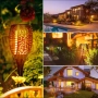 LED соларна лампа тип факла с ефект на пламък три размера, снимка 6