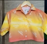 Къса кропната риза със слънца Fiorucci, снимка 1