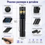 Мощен UV фенер 365nm презареждаем ултравиолетов фенер с черен филтър и Type-C, снимка 6