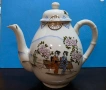 Японски порцеланов чайник в стил Kutani ware, снимка 1
