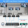 VEDINDUST HDMI удължител, сплитер, 1 вход/6 изхода през Cat6/7 HDMI през Ethernet до 50M, снимка 3
