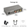 HDMI ARC адаптер към RCA аудио конвертор, цифров към аналогов стерео DAC, коаксиален оптичен ARC, снимка 7