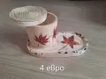 Комплекти съдове за свещи от гипсокерамика , снимка 11