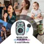 Преносим Bluetooth високоговорител с 360°HD стерео звук и силен бас, микрофон, снимка 5